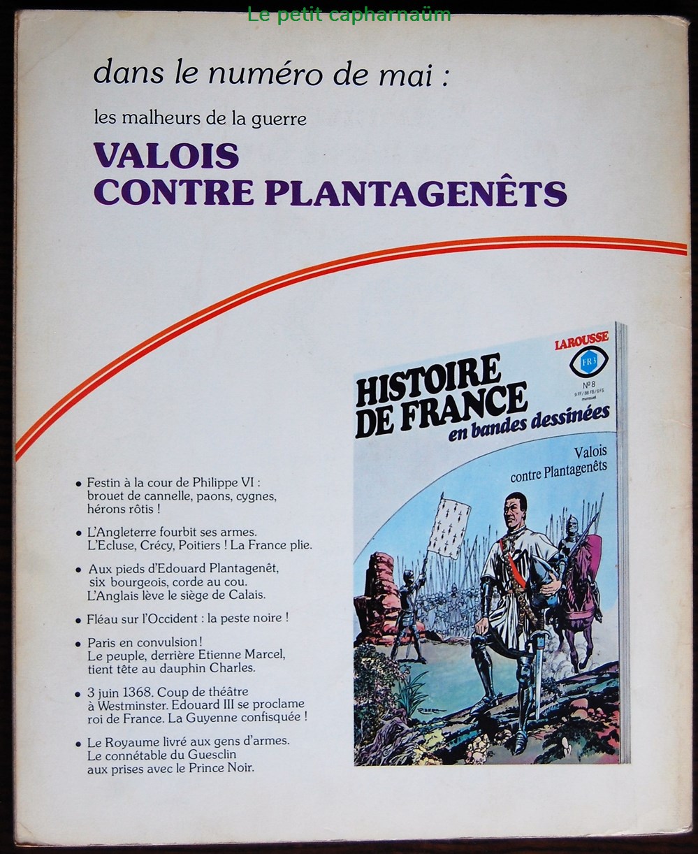 livres revues bandes dessinees histoire de france en bd 07 la chevalerie philippe le bel eo 1977