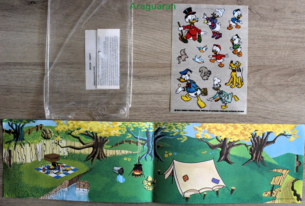 divers decorations magnets autocollants decalcomanies decorama letraset actions transfers storytime walt disney donald duck