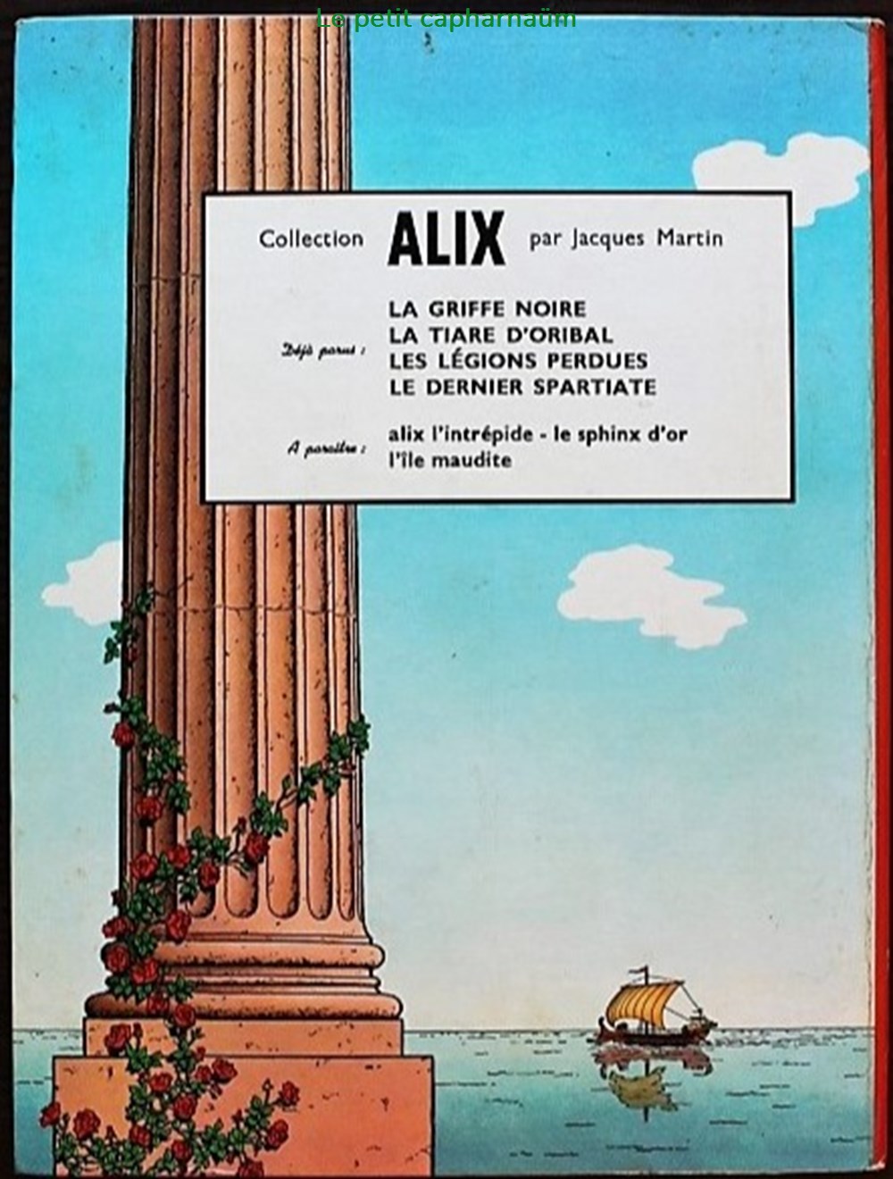 Album - Alix - 08 - Le tombeau étrusque - EO 1968 livres bd revues bandes dessinees album alix 08 le tombeau etrusque eo 1968