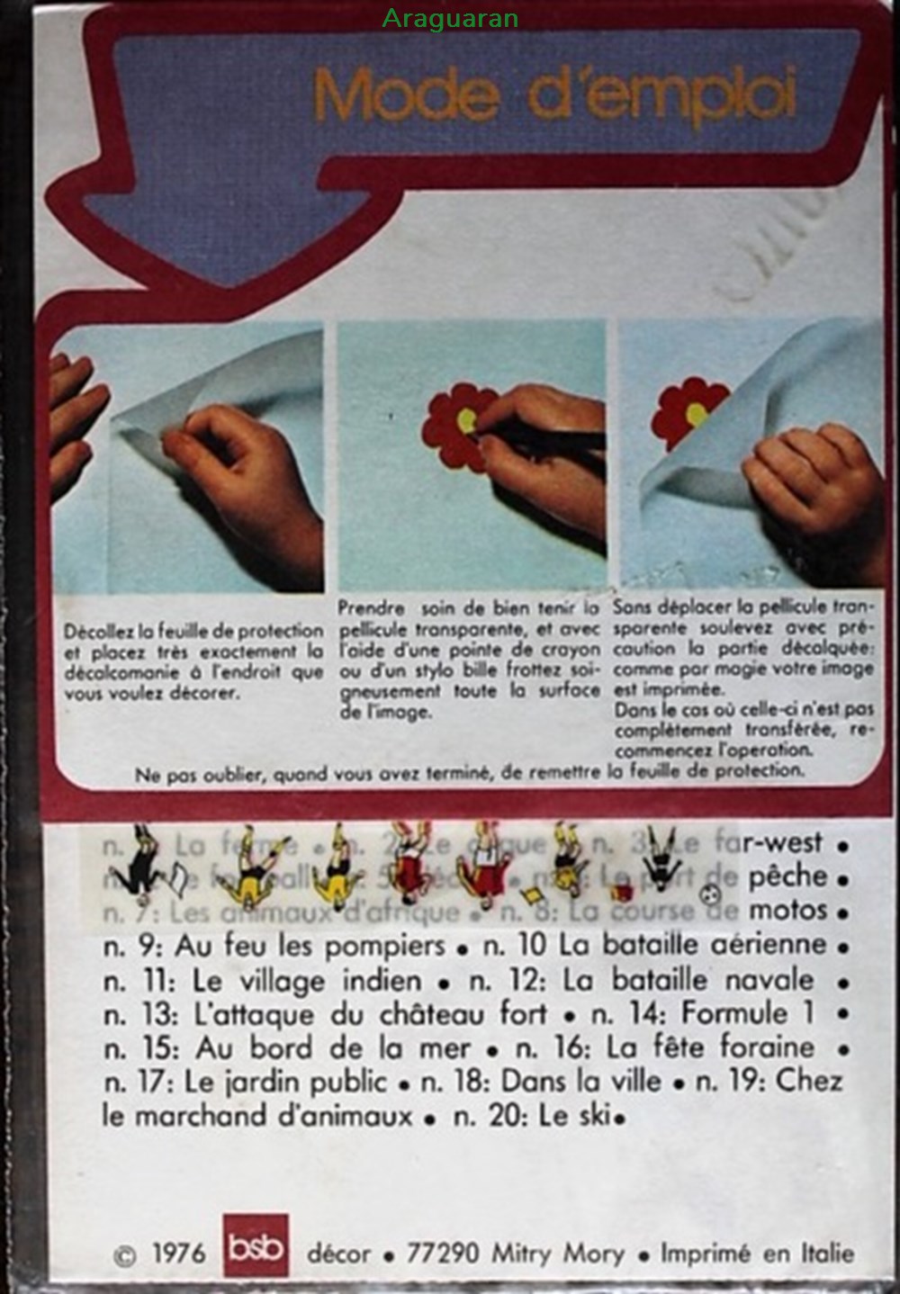 divers decorations magnets autocollants decalcomanies decorama bsb 004 le football