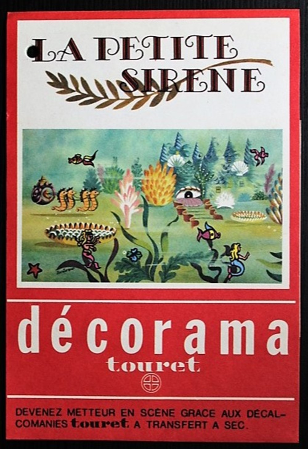 Décorama - Touret - La petite sirène divers decorations magnets autocollants decalcomanies decorama touret la petite sirene
