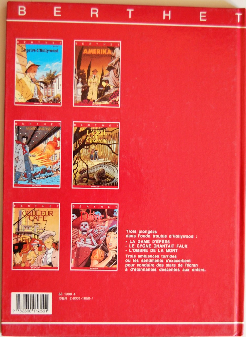 Album - La dame, le cygne et l'ombre - EO 1989 livres bd revues bandes dessinees album la dame le cygne et ombre eo 1989