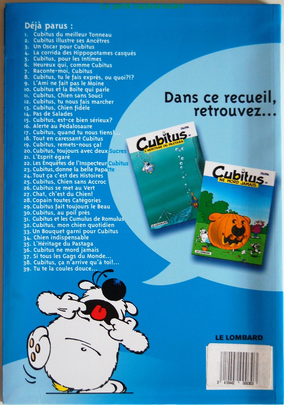 livres revues bandes dessinees cubitus best of de la bd n 14 heritage du pastaga cubitus ne mord jamais album double