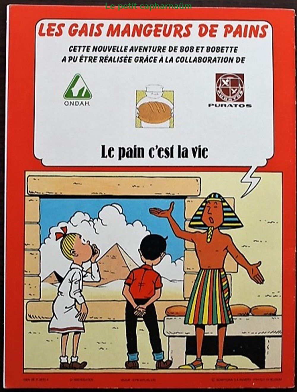 livres bd revues bandes dessinees bob et bobette 3eme serie hs les gais mangeurs de pains eo publicitaire puratos 1982
