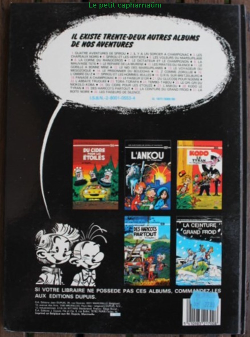 Spirou et Fantasio - 27 - L'ankou - Rééd. 1984 livres bd revues bandes dessinees spirou et fantasio 27 ankou reed 1984