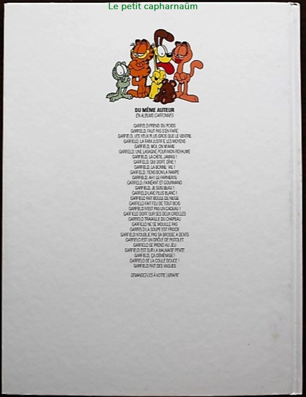 Garfield - HS - Garfield se jette à l'eau - Pub Esso 1999 livres bd revues bandes dessinees garfield hs garfield se jette a eau pub esso 1999