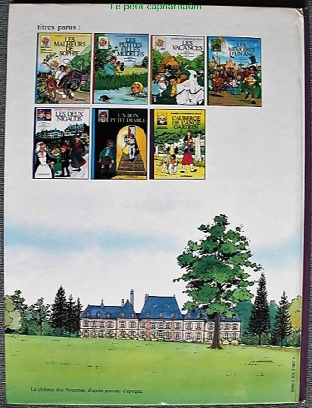 La Comtesse de Ségur - 07 - L'auberge de l'ange gardien - EO 1980 livres bd revues bandes dessinees la comtesse de segur 07 auberge de ange gardien eo 1980