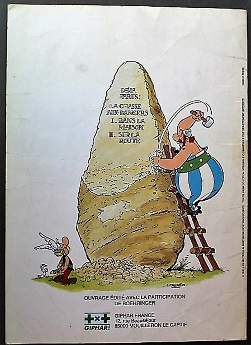 livres bd revues bandes dessinees album publicitaire asterix hs la chasse aux dangers de la route eo giphar 1990