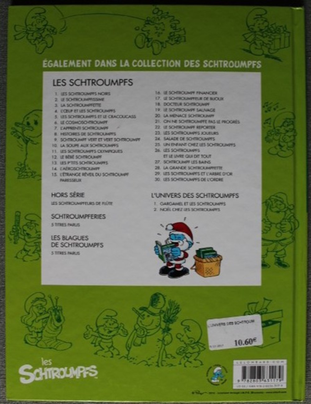 Les schtroumpfs (L'univers) - 02 - Noêl chez les schtroumpfs - EO 2012 livres bd revues bandes dessinees les schtroumpfs l univers 02 noel chez les schtroumpfs eo 2012