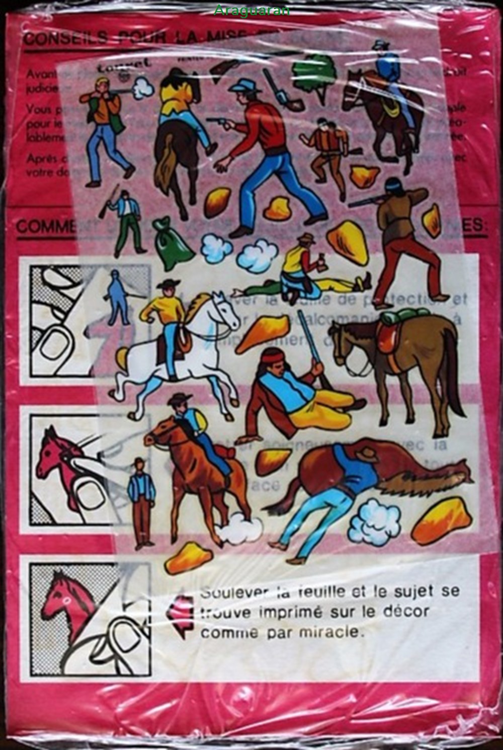 divers decorations magnets autocollants decalcomanies decorama touret jean richard presente attaque du train
