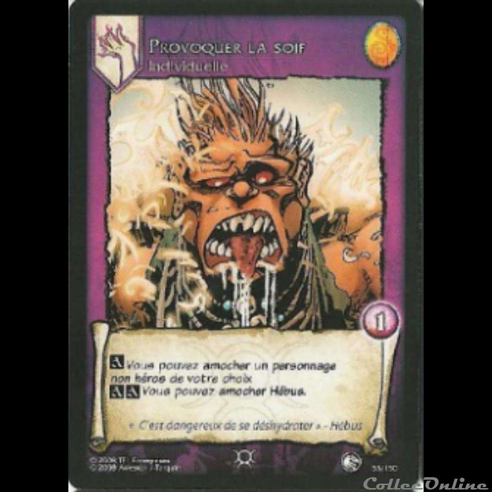 Lanfeust de Troy - 053 - Provoquer la soif jeux jouet jeu carte collectionner lanfeust de troy 053 provoquer la soif