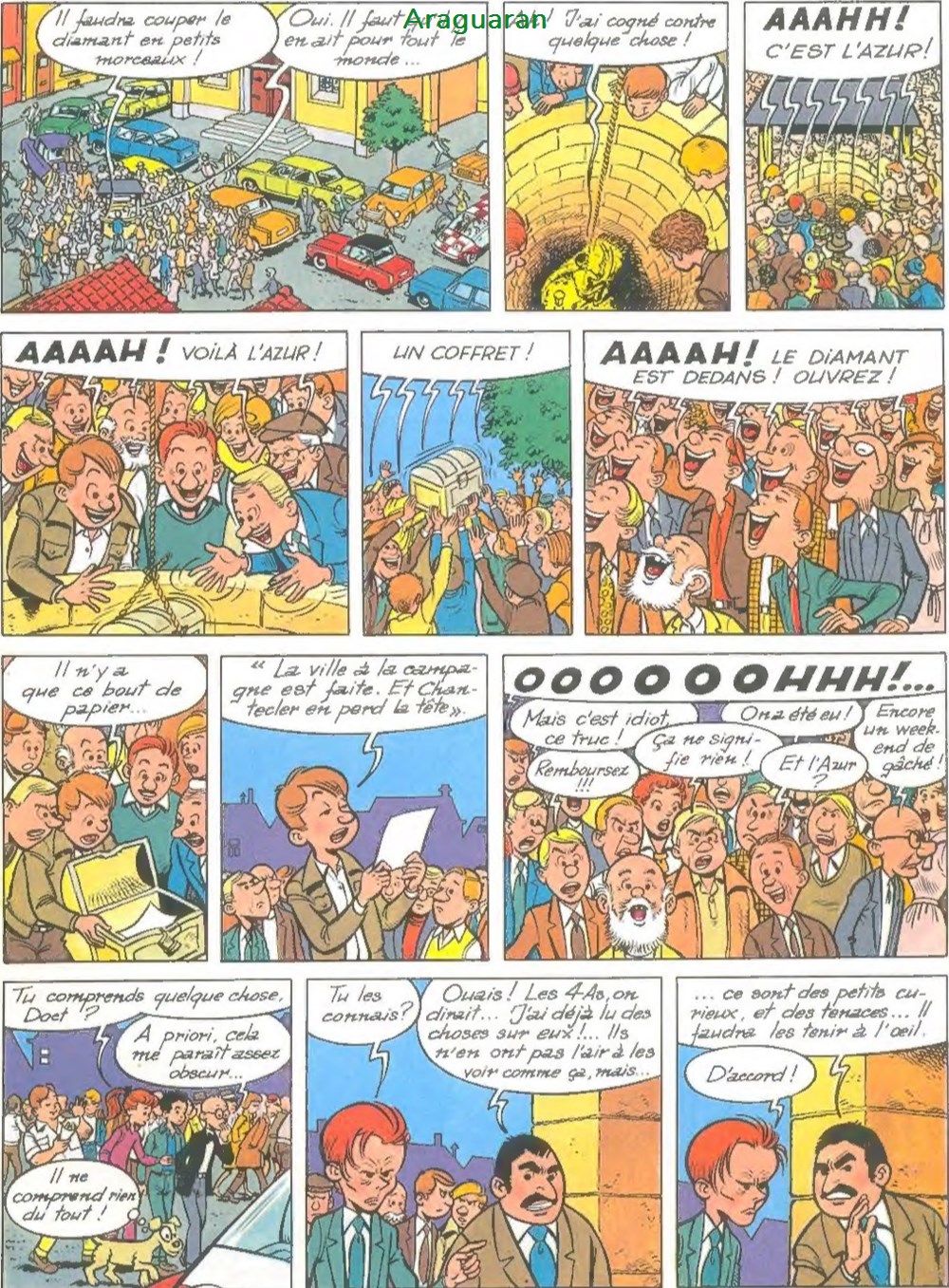 Album - 4 as (Les) - 17 - Les 4 as et le diamant bleu 7 livres bd revues bandes dessinees album 4 as les 17 les 4 as et le diamant bleu