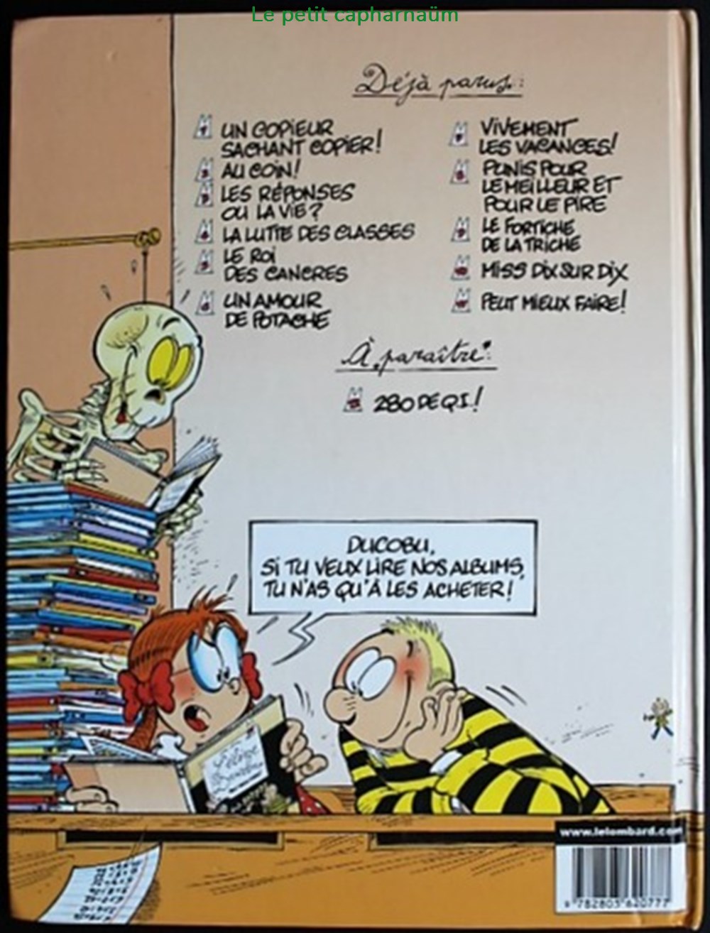 L'élève Ducobu - 11 - Peut mieux faire ! - EO 2005 livres bd revues bandes dessinees l eleve ducobu 11 peut mieux faire eo 2005