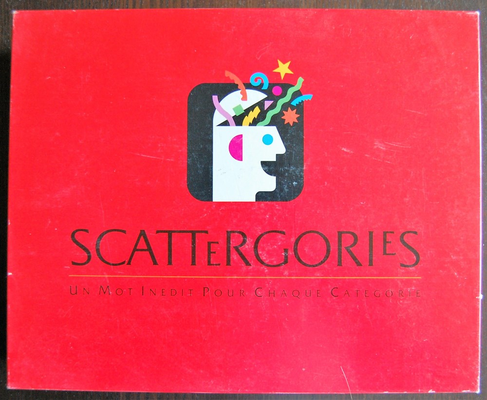 Scattergories - Edition MB 1989 jeux de societe jouets plateau scattergories edition mb 1989