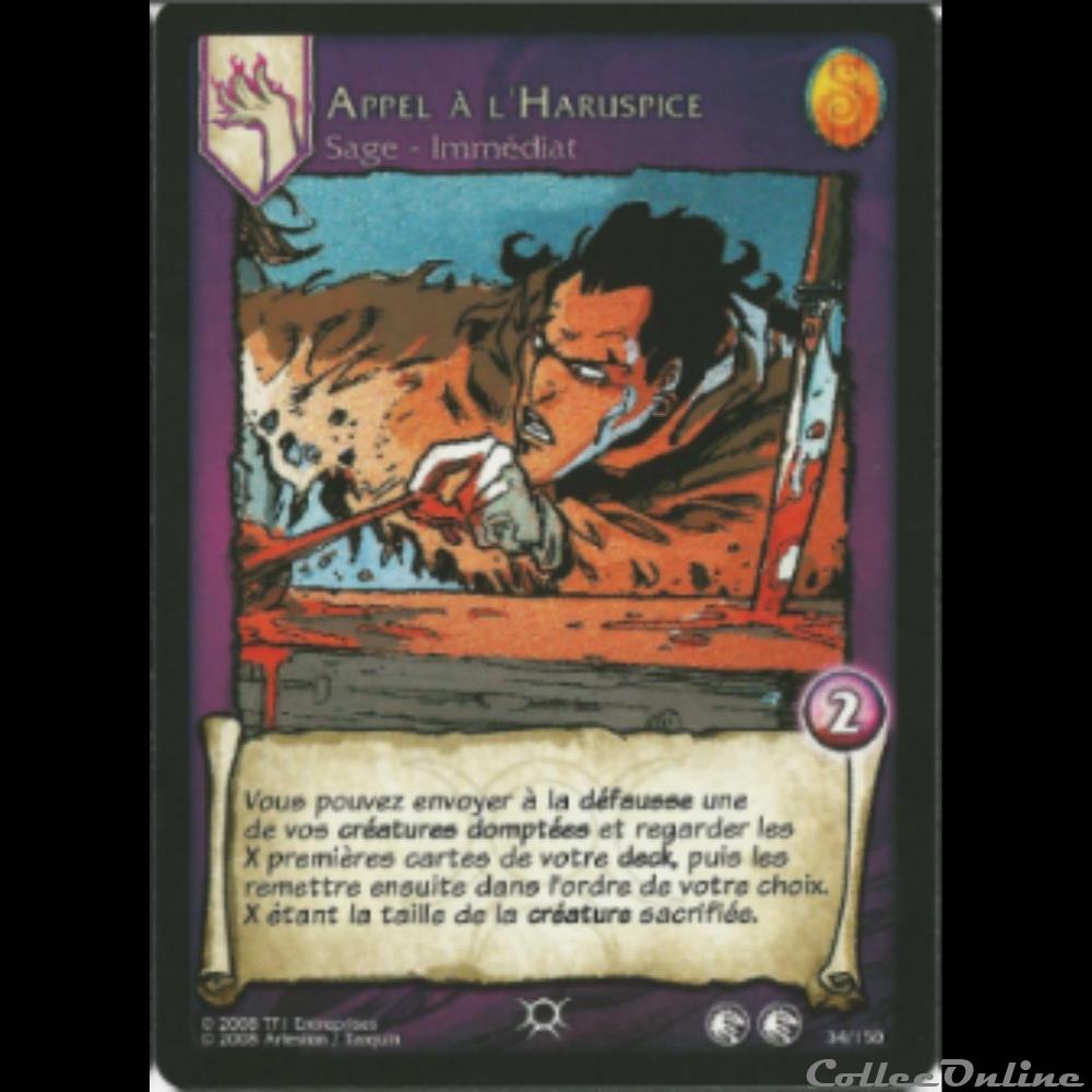 Lanfeust de Troy - 034 - Appel à l'Haruspice jeux jouet jeu carte collectionner lanfeust de troy 034 appel a haruspice