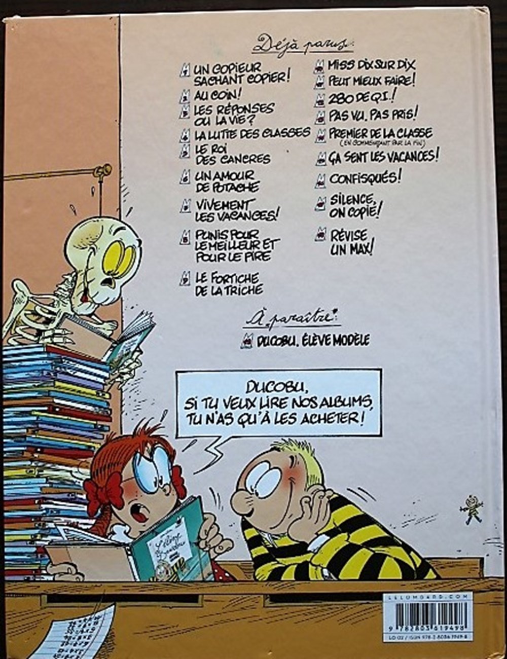 L'élève Ducobu - 03 - Les réponses ou la vie ? - Rééd. 2012 livres bd revues bandes dessinees l eleve ducobu 03 les reponses ou la vie reed 2012
