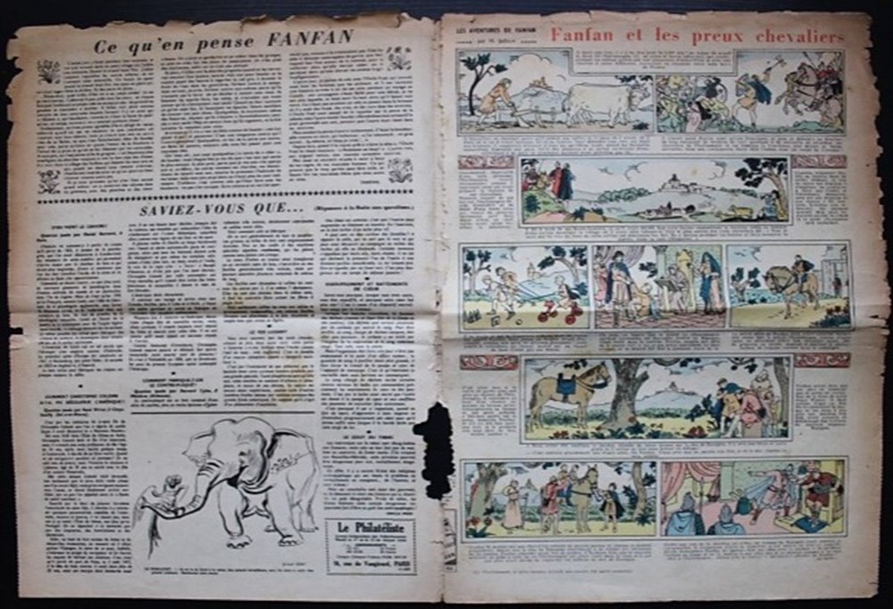 Fanfan la tulipe - 1 ère année - N°19 - 25 septembre 1941 3 livres bd revues vieux journaux fanfan la tulipe 1 ere annee n 19 25 septembre 1941