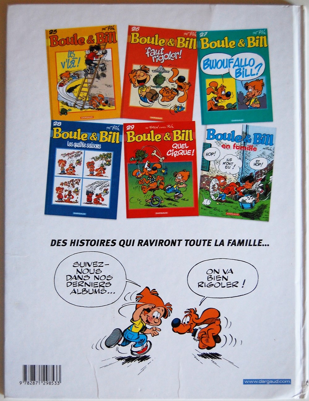 Boule et Bill - Edition actuelle 30 - La bande à Bill - EO 2005 livres bd revues bandes dessinees boule et bill edition actuelle 30 la bande a bill eo 2005