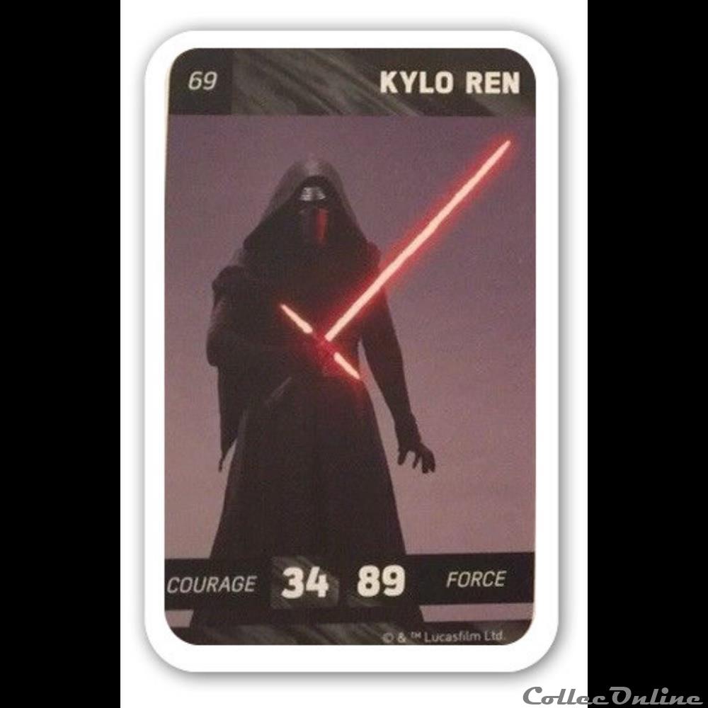69 - Kylo Ren jeux jouet jeu de carte a collectionner 69 kylo ren
