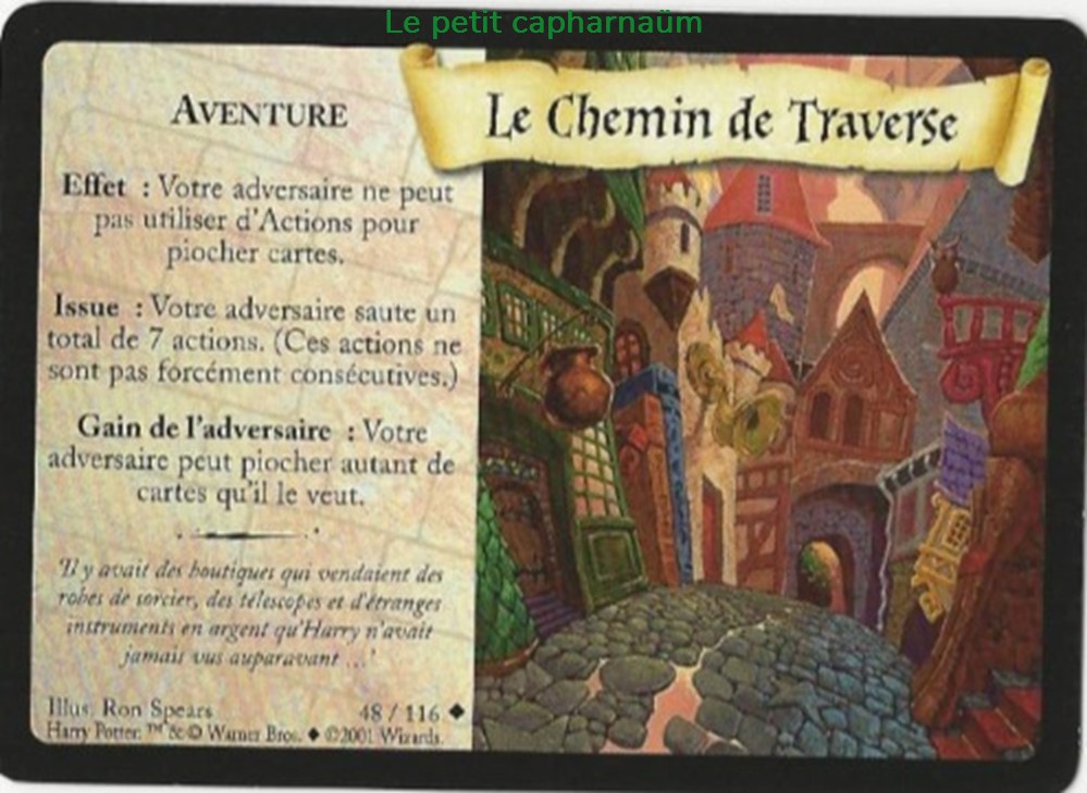 TCG Harry Potter - Set de base - 048 - Le chemin de traverse - Peu commune jeux societe jouets jeu carte collectionner tcg harry potter set de base 048 le chemin de traverse peu commune