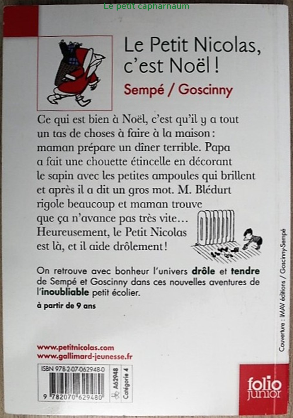 Le petit Nicolas - 13 - Le petit Nicolas, c'est Noêl ! - Livre de poche 2011 livres bd revues le petit nicolas 13 le petit nicolas est noel livre de poche 2011
