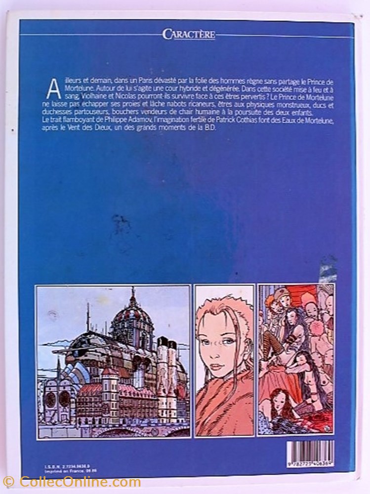 Les eaux de Mortelune - 01 - L'échiquier du rat - EO 1986 livres bd revues bandes dessinees les eaux de mortelune 01 echiquier du rat eo 1986