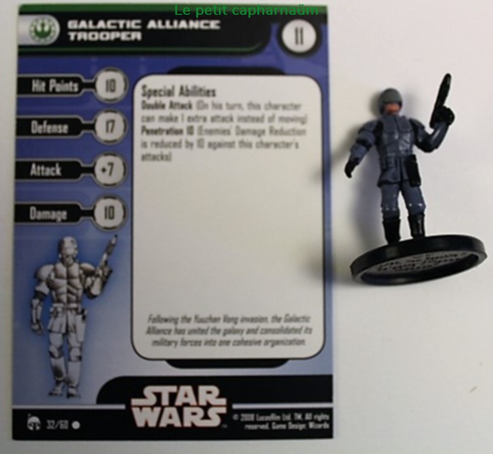 15 Legacy of the force - 32/60 - Galactic Alliance Trooper - Commune 3 figurines cinema star wars 15 legacy of the force 32 60 galactic alliance trooper commune