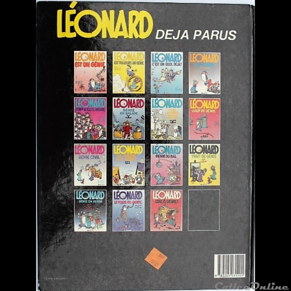 livres bd revues bandes dessinees leonard 14 le poids du genie reed 1987