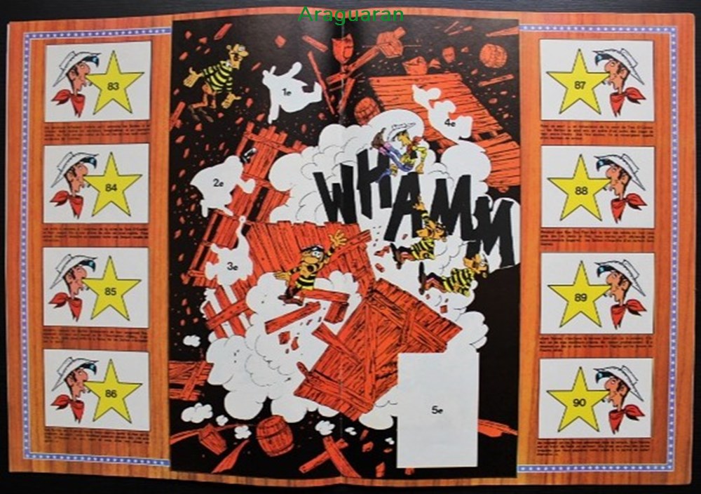 Lucky Luke - Album stickers La ballade des Dalton - Dargaud 1978 3 divers decorations magnets autocollants lucky luke album stickers la ballade des dalton dargaud 1978