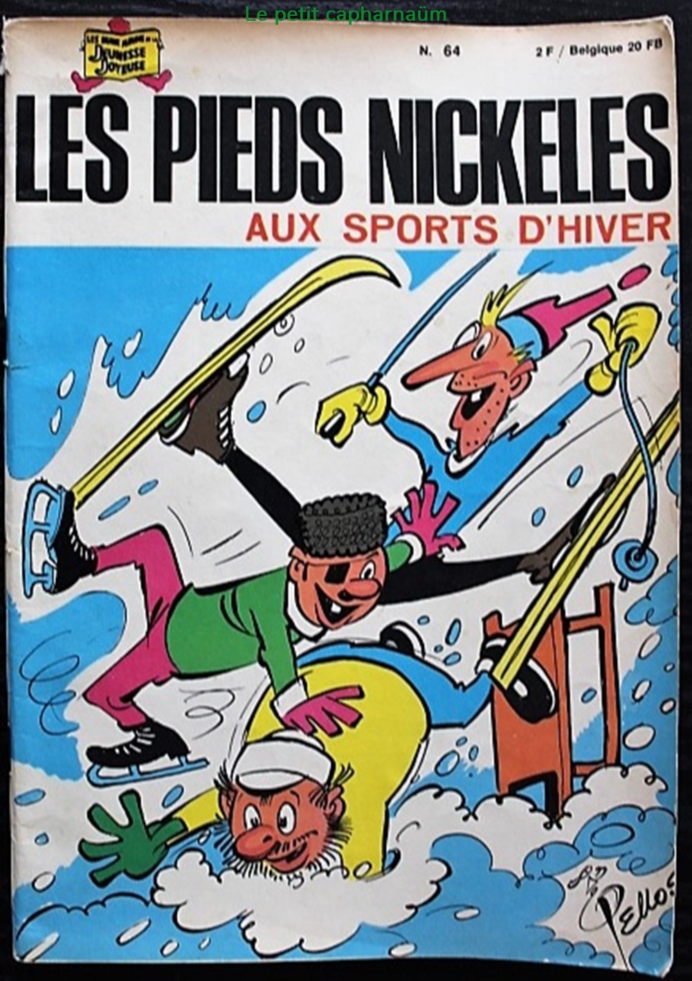 Les pieds nickelés - 064 - Les pieds nickelés aux sports d'hiver - Rééd. 1971 livres bd revues bandes dessinees les pieds nickeles 064 les pieds nickeles aux sports hiver reed 1971