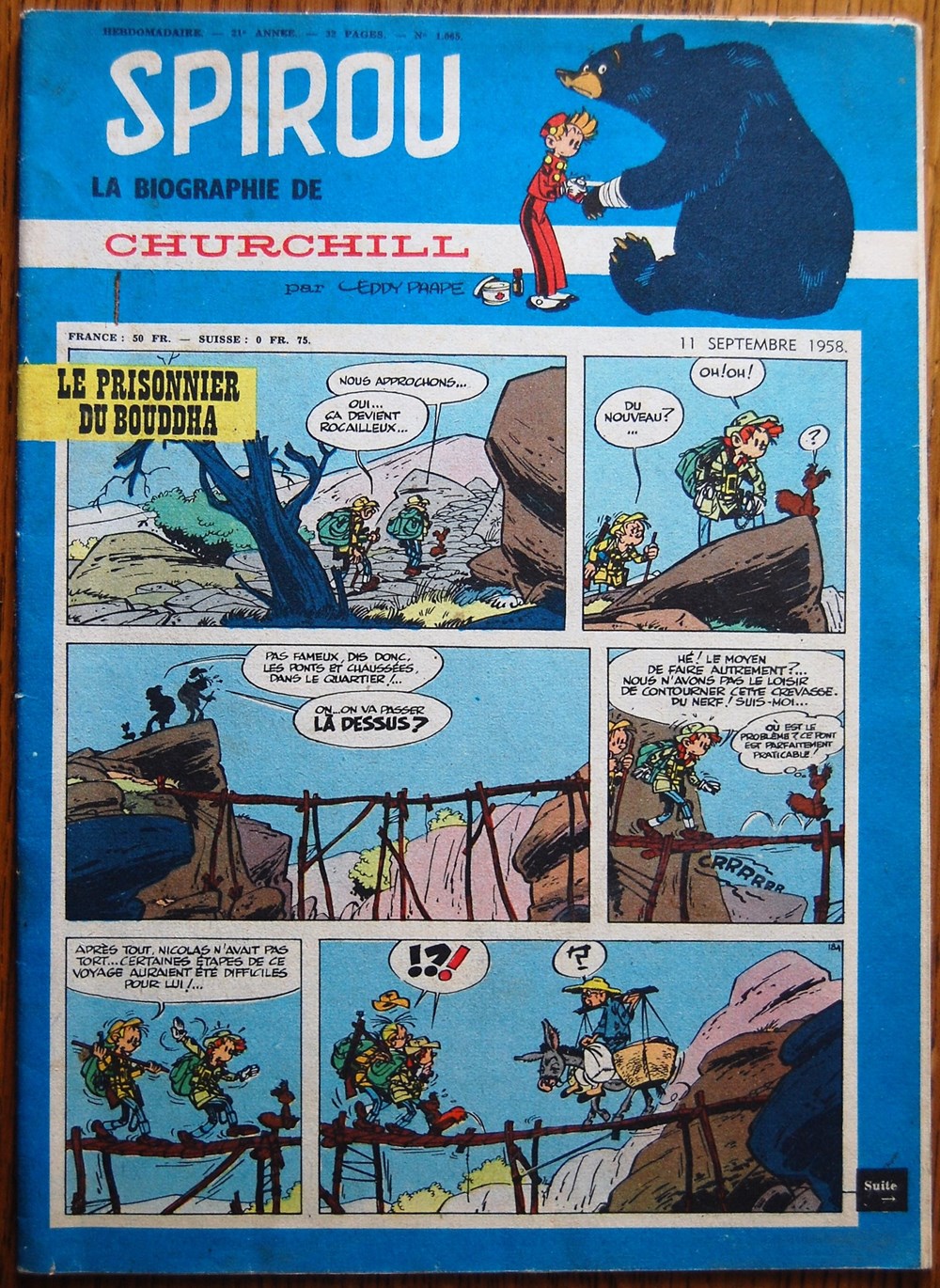Spirou - 1065 - Couverture Spirou livres bd revues spirou 1065 couverture spirou