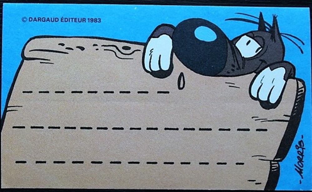 divers decorations magnets autocollants autocollant lucky luke etiquette pour cahier dargaud