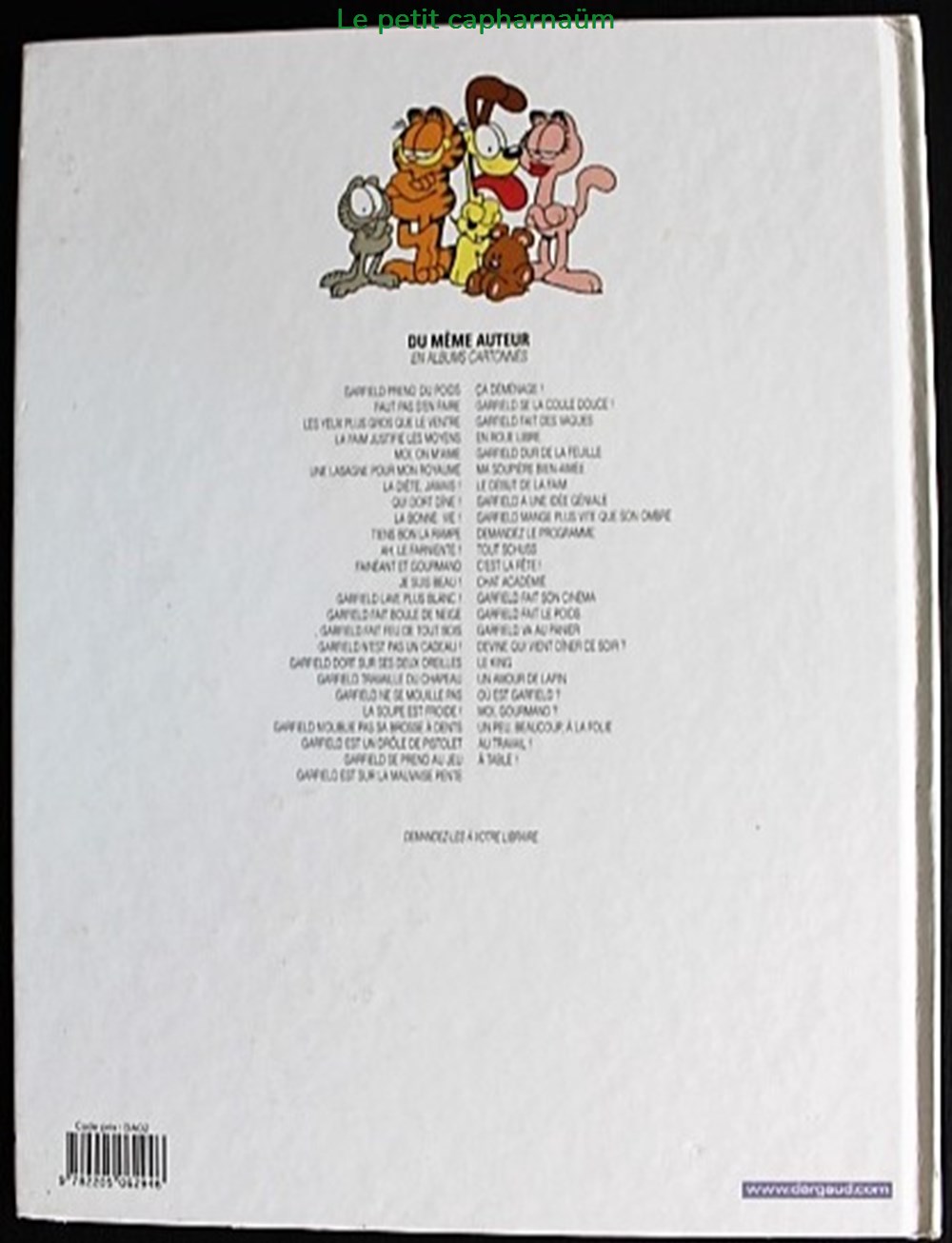 Garfield - 49 - A table ! - EO 2009 livres bd revues bandes dessinees garfield 49 a table eo 2009