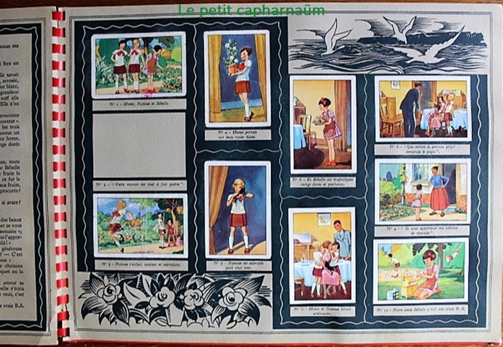 Album Suchard - La vie fière et joyeuse des scouts 7 documents anciens chromos images alimentaires album suchard la vie fiere et joyeuse des scouts