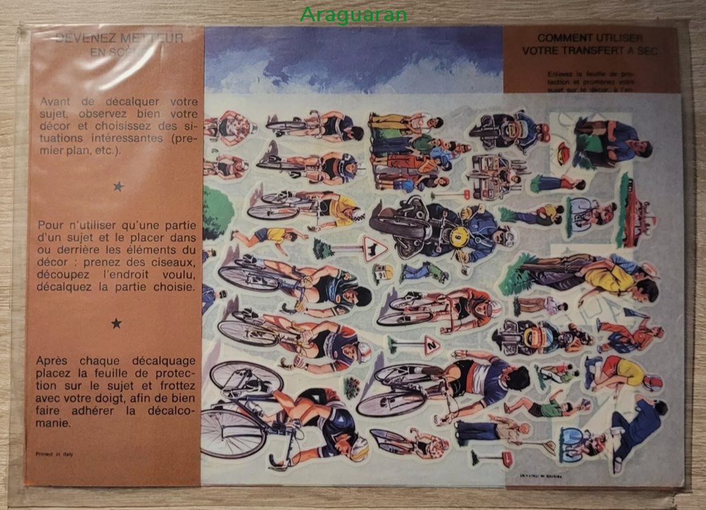 Décorama - Lionrama - Decalco Sports - Le cyclisme 2 divers decorations magnets autocollants decalcomanies decorama lionrama decalco sports le cyclisme