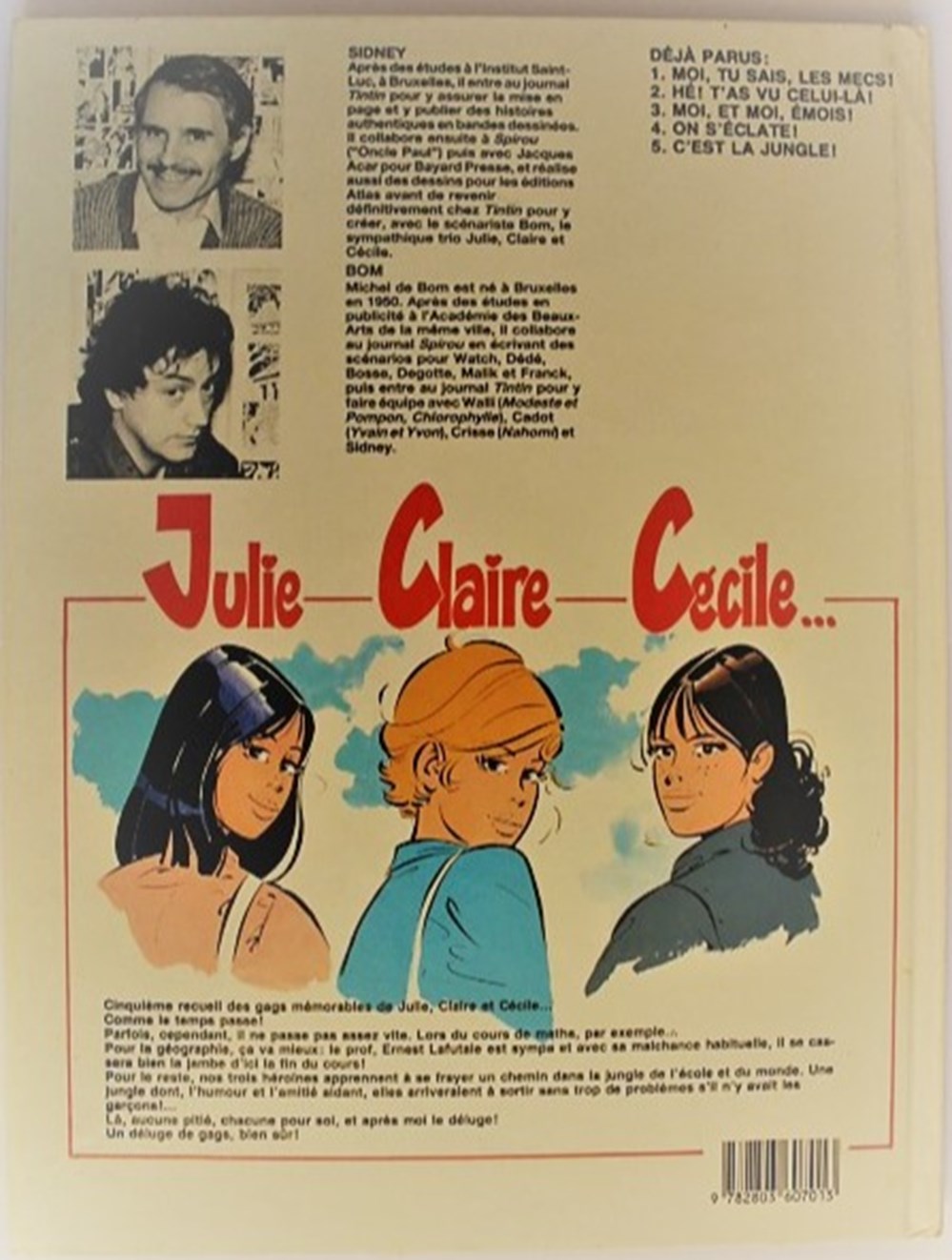 Julie, Claire, Cécile - 05 - C'est la jungle ! - EO 1988 livres bd revues bandes dessinees julie claire cecile 05 est la jungle eo 1988