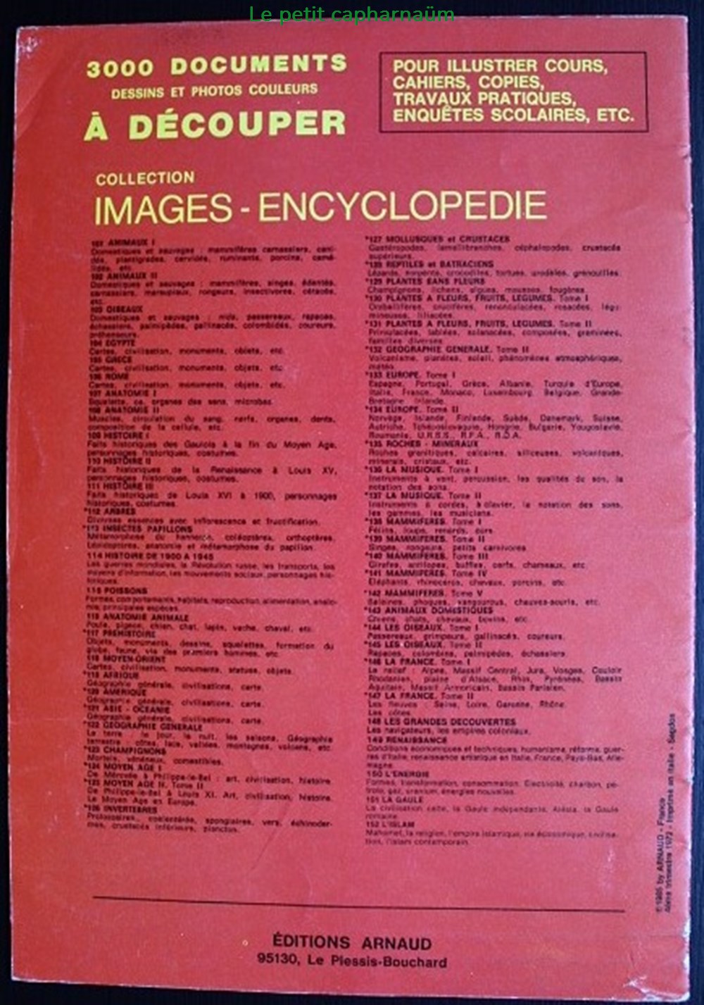 documents anciens chromos images documentation scolaire arnaud 104 egypte edition 1985
