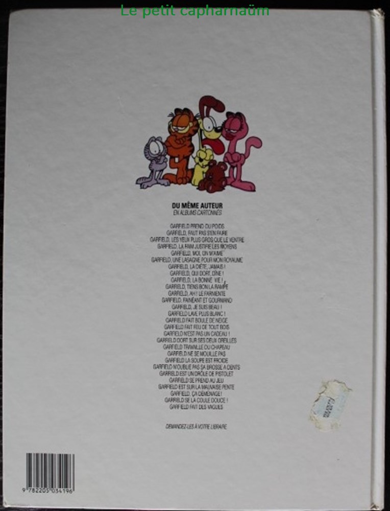Garfield - 06 - Une lasagne pour mon royaume - Rééd. 1999 livres bd revues bandes dessinees garfield 06 une lasagne pour mon royaume reed 1999