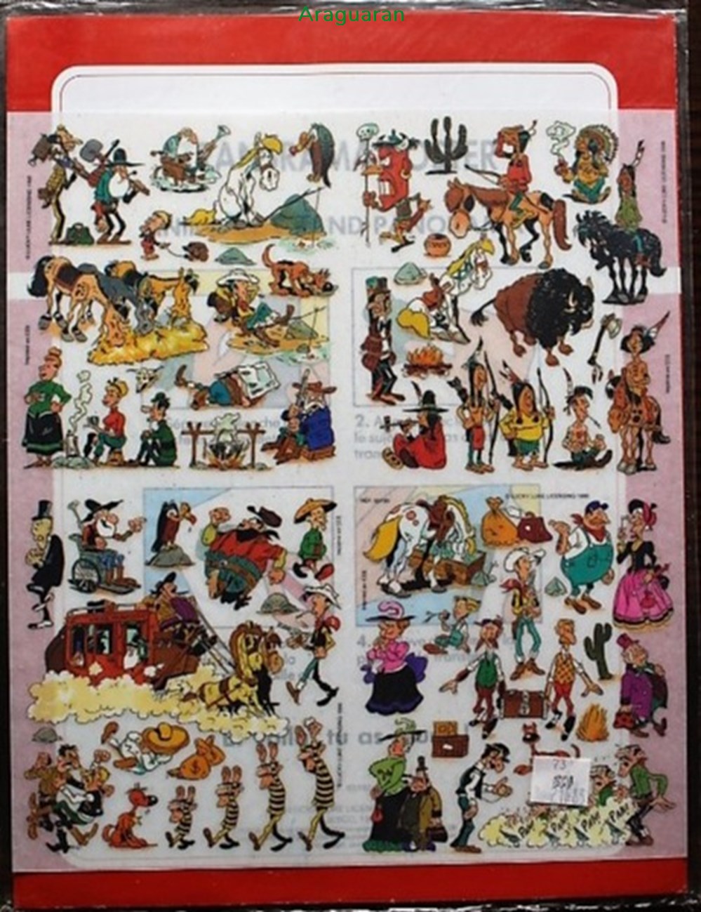 Décorama - Jesco Transrama - Lucky Luke divers decorations magnets autocollants decorama jesco transrama lucky luke