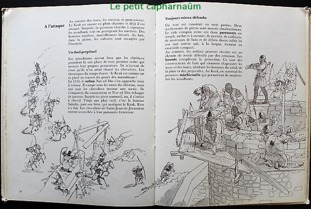 Une forteresse au temps des croisades - Le krak des chevaliers - Albin Michel 1984 3 livres bd revues une forteresse au temps des croisades le krak des chevaliers albin michel 1984