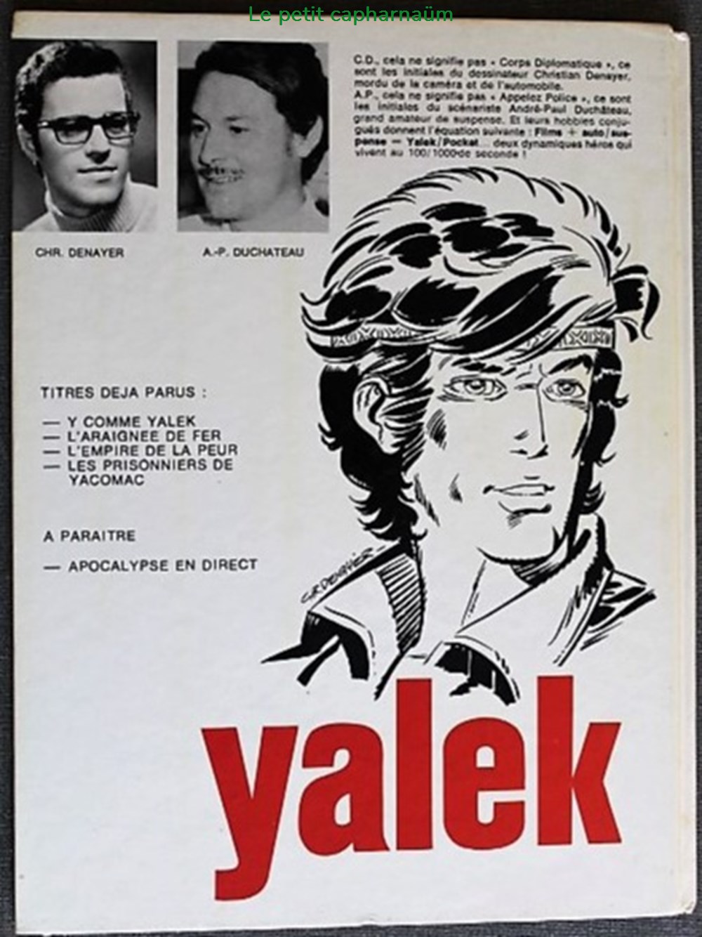 Yalek - 02 - L'araignée de fer - Rééd. 1974 livres bd revues bandes dessinees yalek 02 araignee de fer reed 1974