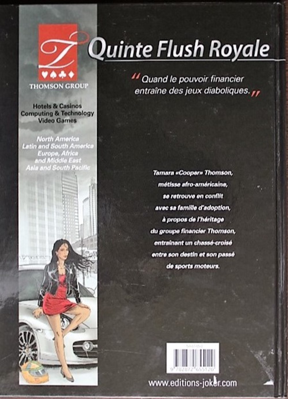 Album - Quinte flush royale - Tamara Thomson - EO 2012 livres bd revues bandes dessinees album quinte flush royale tamara thomson eo 2012
