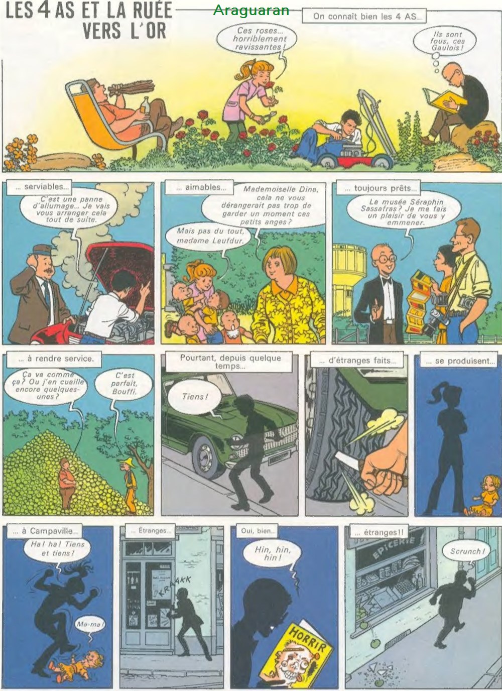 Album - 4 as (Les) - 11 - Les 4 as et la ruée vers l'or 2 livres bd revues bandes dessinees album 4 as les 11 les 4 as et la ruee vers or