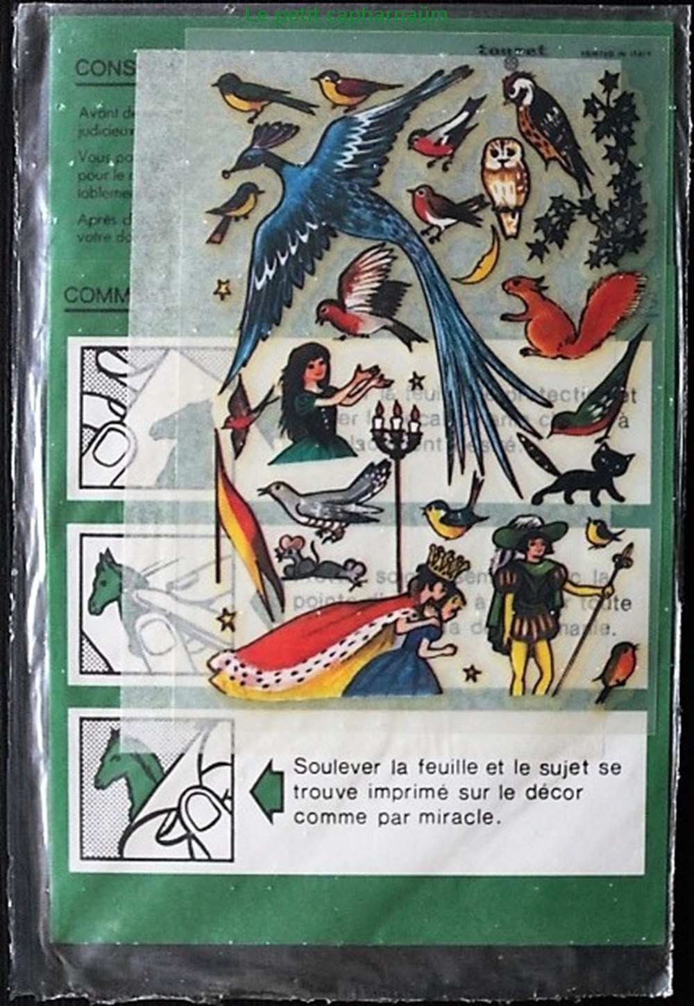 divers decorations magnets autocollants decalcomanies decorama touret oiseau bleu