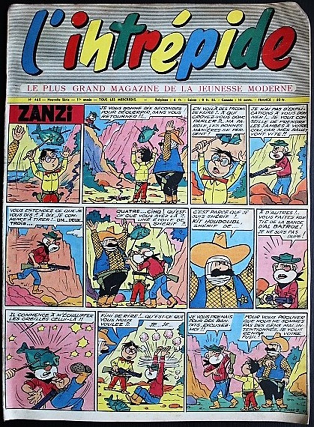 L'intrépide (2ème série) - N° 465 - 24 septembre 1958 livres bd revues vieux journaux l intrepide 2eme serie n 465 24 septembre 1958