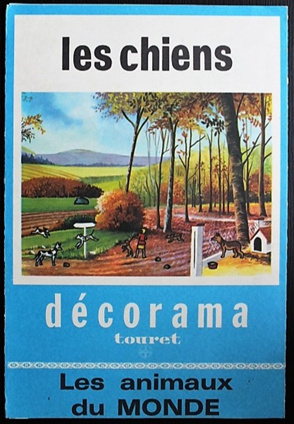 Décorama - Touret - Les animaux du monde - Les chiens 3 divers decorations magnets autocollants decalcomanies decorama touret les animaux du monde les chiens