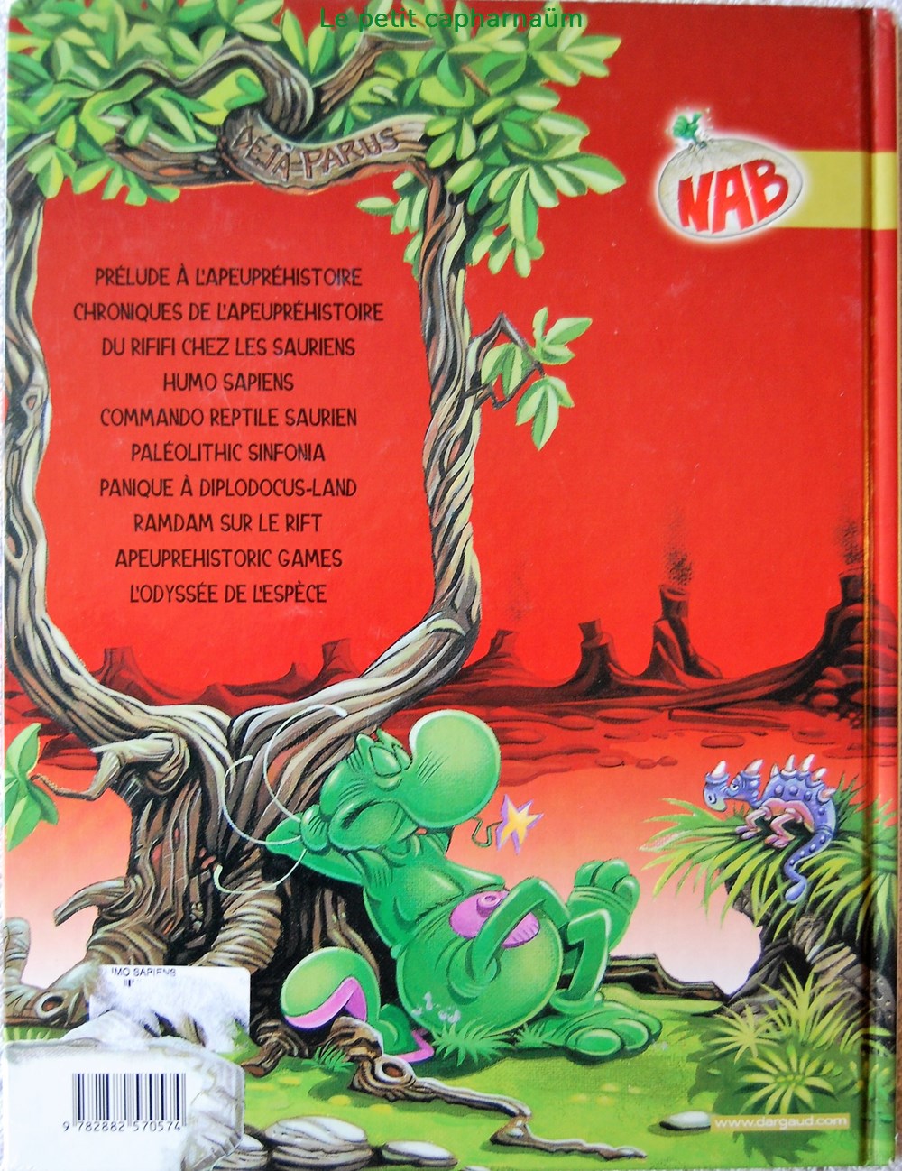 Nab - 04 - Humo sapiens - Rééd. 2002 livres bd revues bandes dessinees nab 04 humo sapiens reed 2002