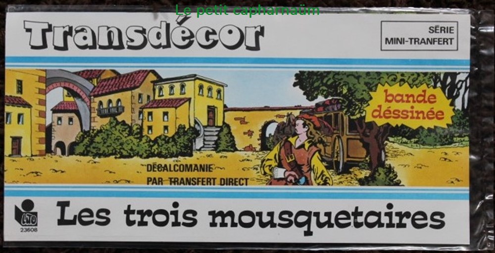 Décorama - Lito - Mini-Transfert - Trois mousquetaires (Les) divers decorations magnets autocollants decalcomanies decorama lito mini transfert trois mousquetaires les