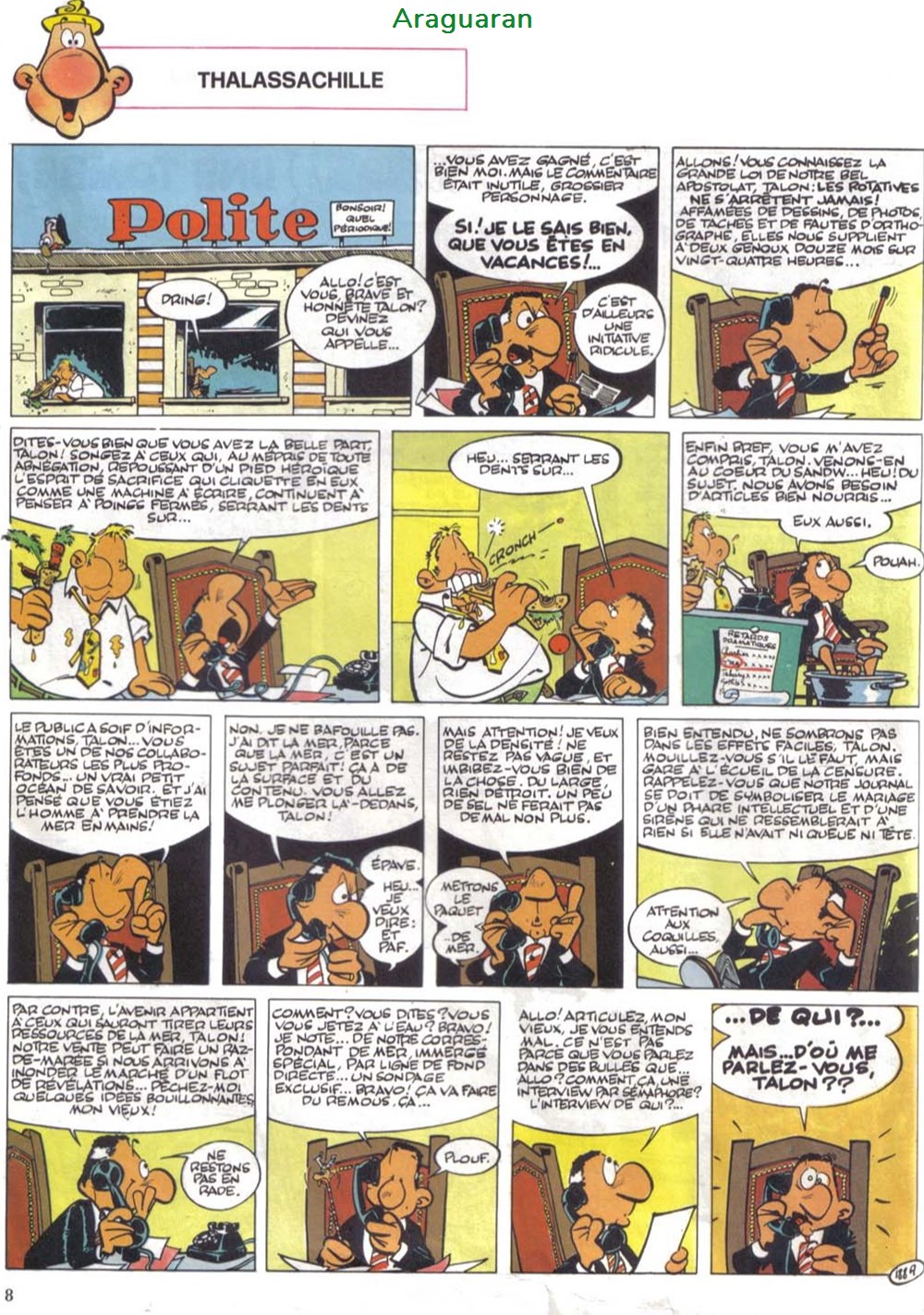 Album - Achille Talon - 35 - Achille Talon... à bout portant ! 7 livres bd revues bandes dessinees album achille talon 35 achille talon a bout portant