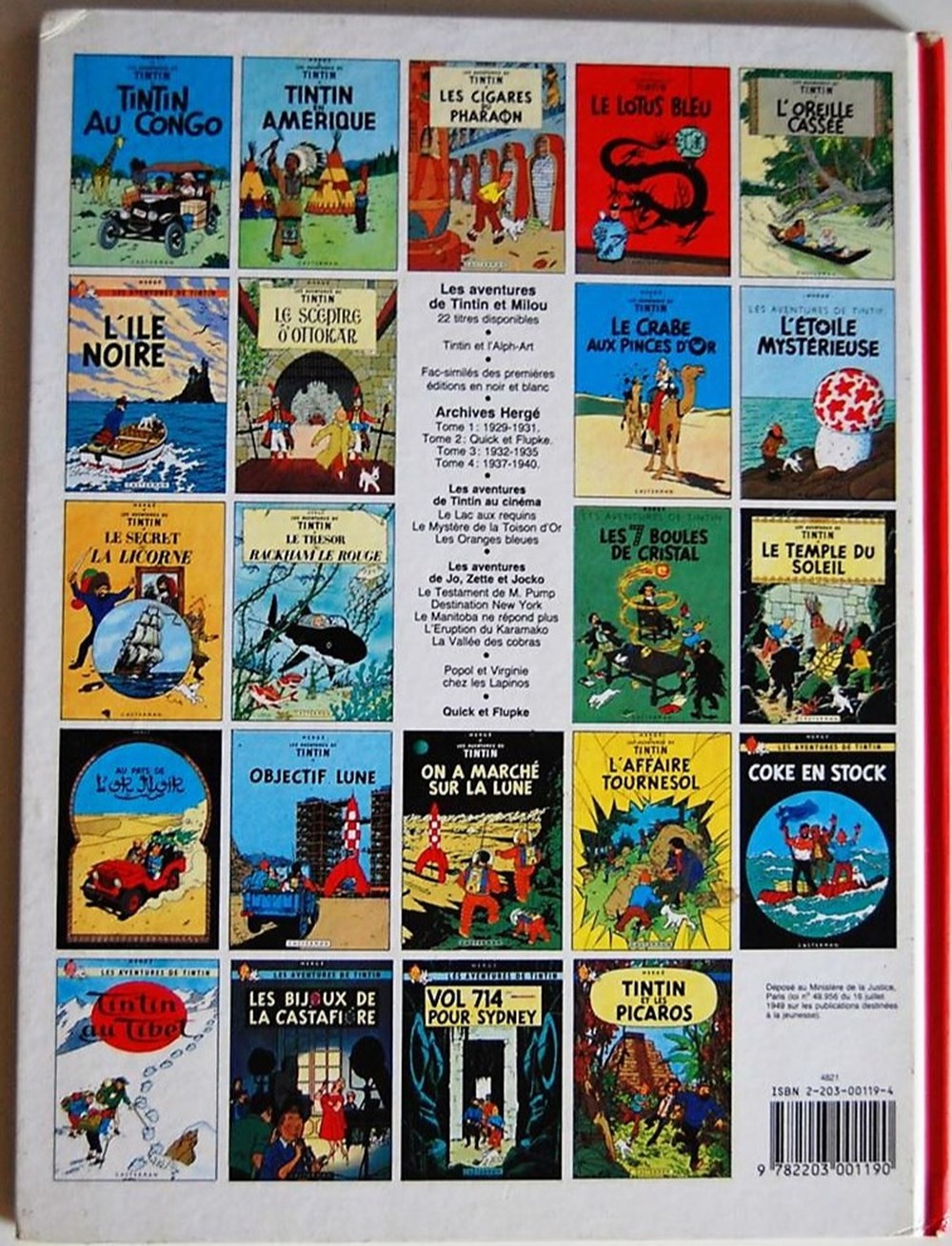 Tintin - 20 - Tintin au Tibet - Rééd. 1987 - C8 livres bd revues bandes dessinees tintin 20 tintin au tibet reed 1987 c8